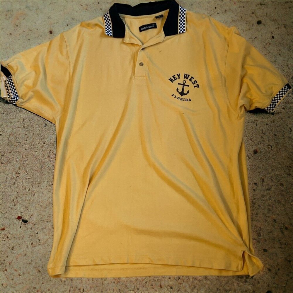 Vintage Marks & Spencer Key West Florida Polo Shirt Lifestyles 90s Y2K Rare Top